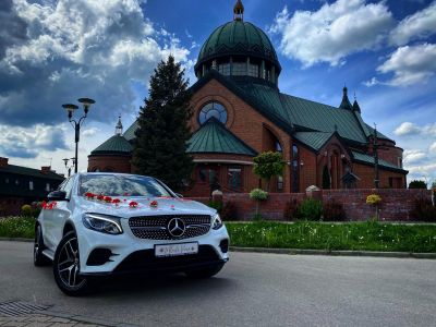 Samochód do ślubu - Zabrze biały Mercedes-Benz GLC 