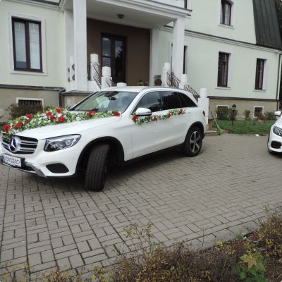 Samochód do ślubu - Bydgoszcz biały Mercedes-Benz GLC 2.5