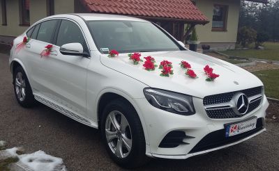 Samochód do ślubu - Kraków biały Mercedes-Benz GLC COPUE CDI