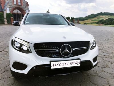Samochód do ślubu - Białystok biały Mercedes-Benz GLC Coupe 2018 AMG 2,2