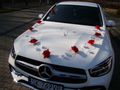 Samochód do ślubu - Świętochłowice biały Mercedes-Benz GLC Coupe AMG 4Matic 
