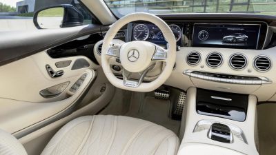 Samochód do ślubu - Mielec biały Mercedes-Benz S500 Coupe 