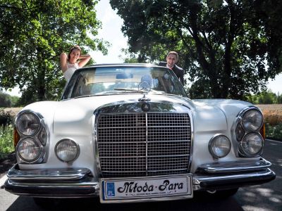 Samochód do ślubu - Pabianice biały Mercedes-Benz W108 2800