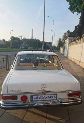 Samochód do ślubu - Pabianice biały Mercedes-Benz W108 2800