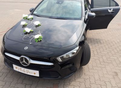 Samochód do ślubu - Białystok czarny Mercedes-Benz A Klasa 