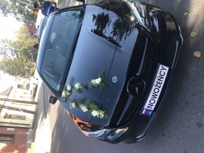 Samochód do ślubu - Bydgoszcz czarny Mercedes-Benz CLA 