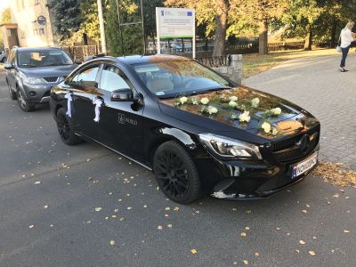 Samochód do ślubu - Bydgoszcz czarny Mercedes-Benz CLA 