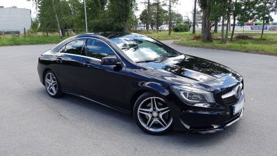 Samochód do ślubu - Opole czarny Mercedes-Benz cla amg 250