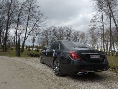 Samochód do ślubu - Warszawa czarny Mercedes-Benz Klasa S 4.0