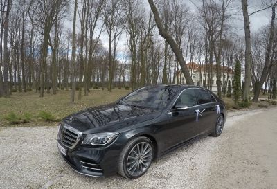 Samochód do ślubu - Warszawa czarny Mercedes-Benz Klasa S 4.0
