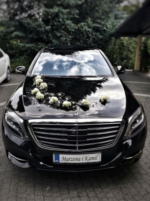 Samochód do ślubu - Kraków czarny Mercedes-Benz S 