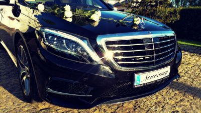 Samochód do ślubu - Siedlce czarny Mercedes-Benz S Klasa 350