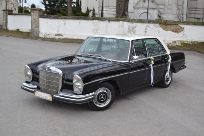 Samochód do ślubu - Sierosławice czarny Mercedes-Benz W108 250s