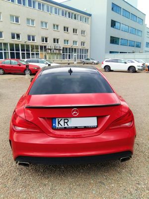 Samochód do ślubu - Kraków czerwony Mercedes-Benz CLA 200