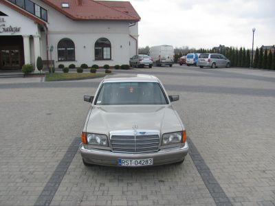 Samochód do ślubu - Stalowa Wola złoty Mercedes-Benz W126 SE280 