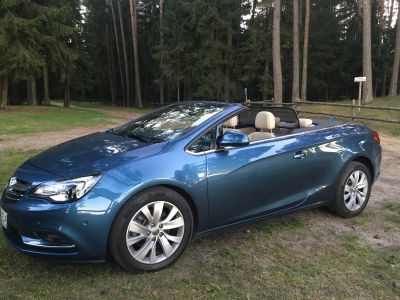 Samochód do ślubu - Kraków niebieski Opel Cascada 1.4 Turbo