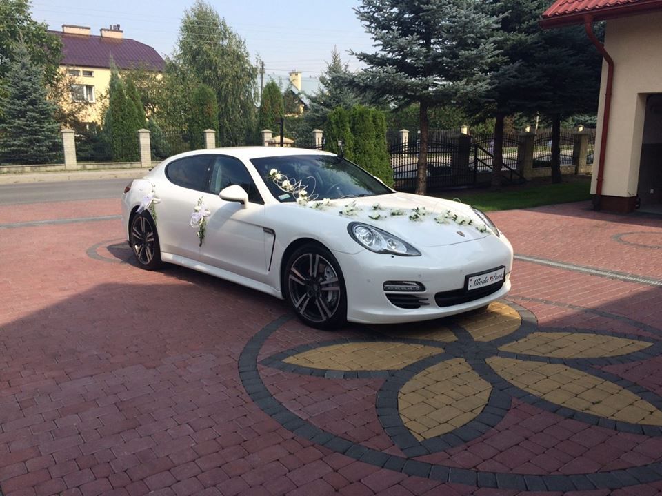 Samochód do ślubu - Rzeszów biały Porsche Panamera 
