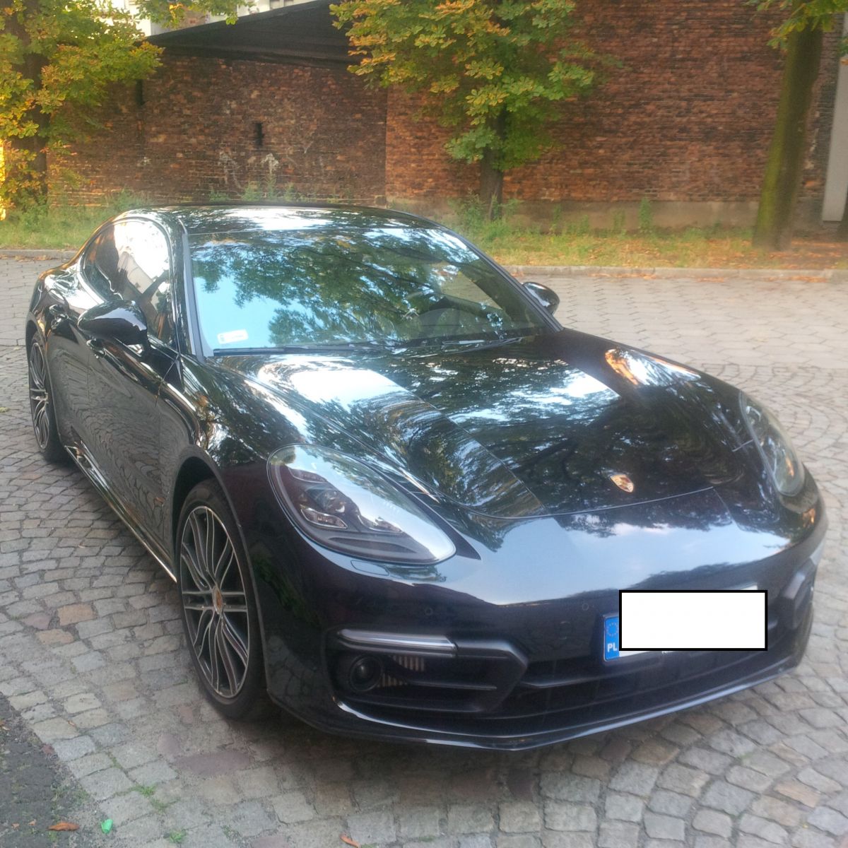 Samochód do ślubu - mysłowice czarny Porsche PANAMERA 4S 