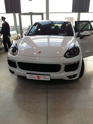 Samochód do ślubu - Kujawy biały Porsche Cayenne S 4,2 385 KM