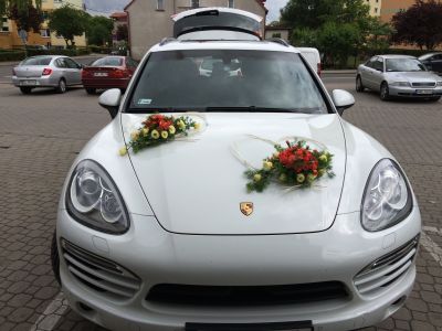 Samochód do ślubu - Gdańsk biały Porsche Cayene 3