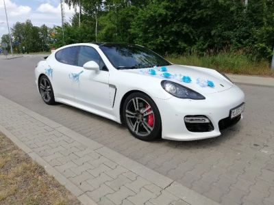 Samochód do ślubu - Łódź biały Porsche Panamera 