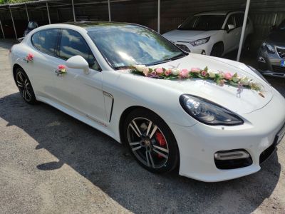 Samochód do ślubu - Łódź biały Porsche Panamera 