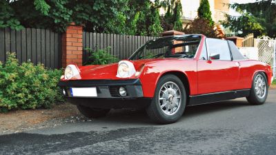 Samochód do ślubu - Włocławek czerwony Porsche 914/4 1.7