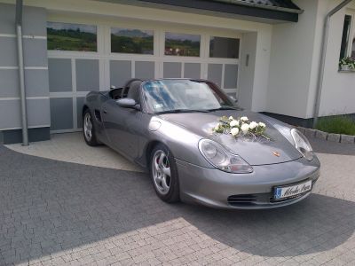 Samochód do ślubu - Chełmiec szary Porsche Boxster S