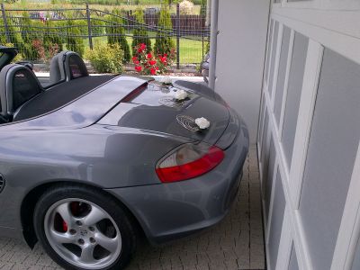 Samochód do ślubu - Chełmiec szary Porsche Boxster S