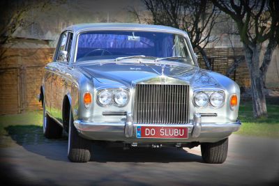 Samochód do ślubu - Zielona Góra szary Rolls Royce Silver Shadow 
