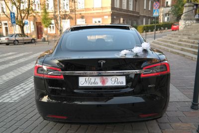 Samochód do ślubu - Kraków-Śródmieście czarny Tesla S 60 