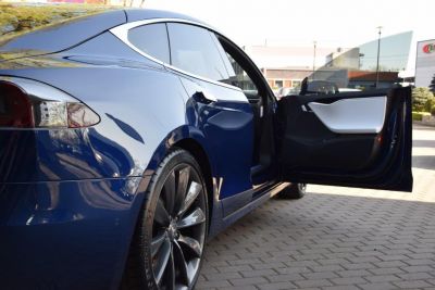 Samochód do ślubu - Wrocław niebieski Tesla model S P100D LUDICROUS+ P100D LUDICROUS+