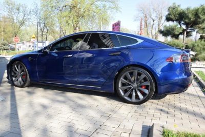 Samochód do ślubu - Wrocław niebieski Tesla model S P100D LUDICROUS+ P100D LUDICROUS+