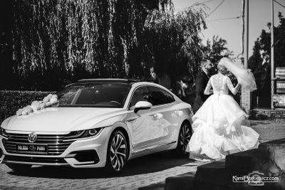 Samochód do ślubu - Łódź biały Volkswagen Arteon 