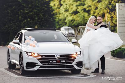 Samochód do ślubu - Łódź biały Volkswagen Arteon R-Line 