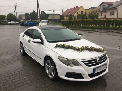 Samochód do ślubu - Goczałkowice-Zdrój biały Volkswagen Passat CC 1.8T
