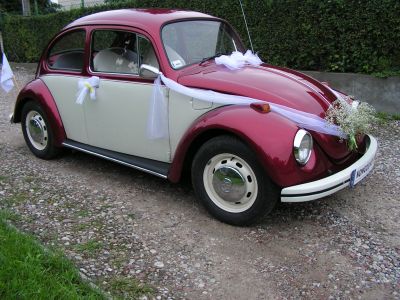 Samochód do ślubu - Iława czerwony Volkswagen Garbus 