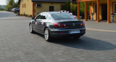 Samochód do ślubu - Włoszczowa szary Volkswagen Passat  CC