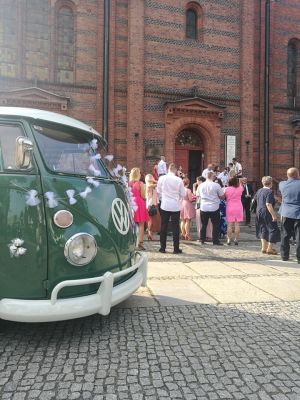 Samochód do ślubu - Zielona Góra zielony Volkswagen T1 SO 42 Westfalia  