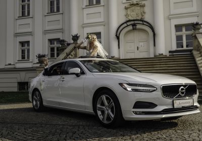 Samochód do ślubu - Wodzisław Śląski biały Volvo S90 Long 